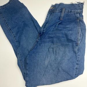 Forever 21 Blue High Waisted Boyfriend Baggy Size 6 Womens